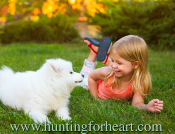 Attraction of puppies to children is innate - nothing to fix here!